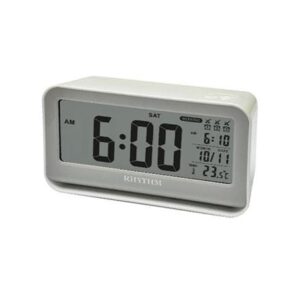 นาฬิกาดิจิทัล LED RHYTHM LCT097NR03 3X5.5 นิ้ว สีขาว