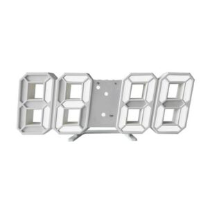 นาฬิกาดิจิทัล LED SNAZZ EE1008 9.4x3.6 นิ้ว สีขาว