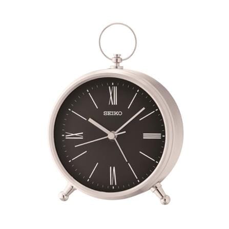 นาฬิกาตั้งโต๊ะ SEIKO CLOCKS QXE063A 4.6X3.9 นิ้ว สีเงิน