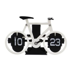 นาฬิกาตั้งโต๊ะ SNAZZ MC3 BICYCLE 8.2x4.9 นิ้ว สีขาว