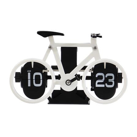 นาฬิกาตั้งโต๊ะ SNAZZ MC3 BICYCLE 8.2x4.9 นิ้ว สีขาว