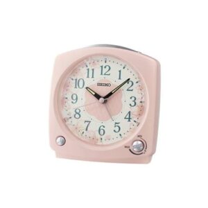 นาฬิกาปลุก SEIKO CLOCKS QHP012P 5.11X4.72 นิ้ว สีชมพู