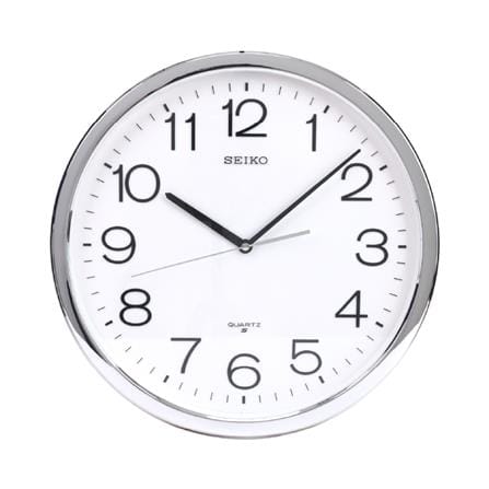 นาฬิกาแขวน SEIKO CLOCKS PAA020S 14 นิ้ว สีเงิน