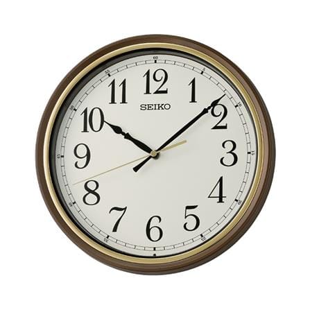 นาฬิกาแขวน SEIKO CLOCKS QHA008B 10.82 นิ้ว สีน้ำตาล